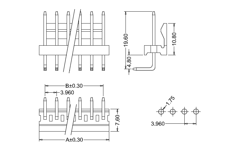 M3965R-N-K(S) Dimension M3965R-NK(S) Размеры