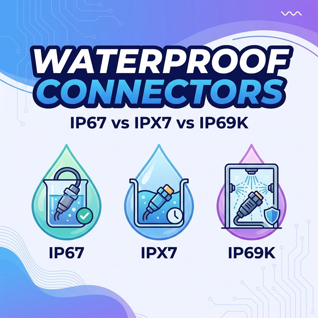 Водонепроницаемые разъемы IP67, IPX7 и IP69K: в чем разница?