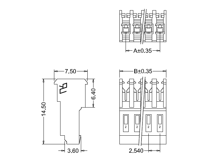 M2051-N Размер IDC